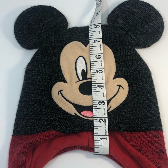 Toddlers Mickey Mouse Stocking Hat W/ Ears - Picture 5 of 6
